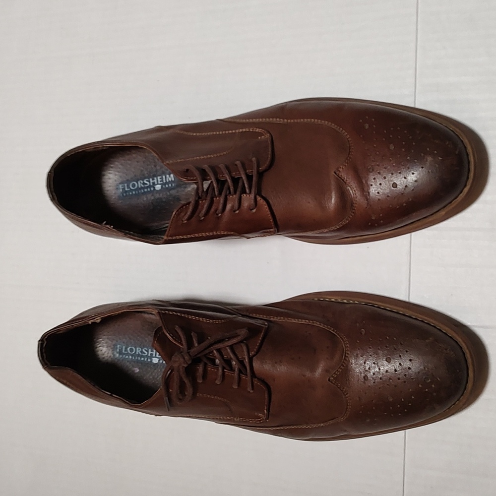 Men's Florsheim Brown Leather Shoes Size 12 D Make An Offer